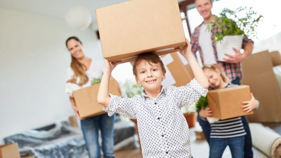 mudanza a otra ciudad con niños